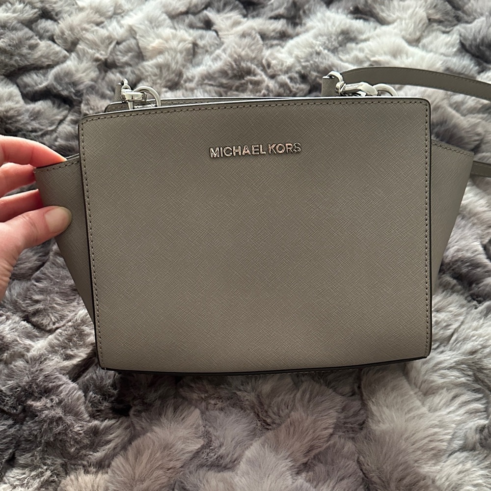 Michael Kors Gray Crossbody Bag